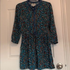 🦋Sears, Blue Floral Print dress🦋